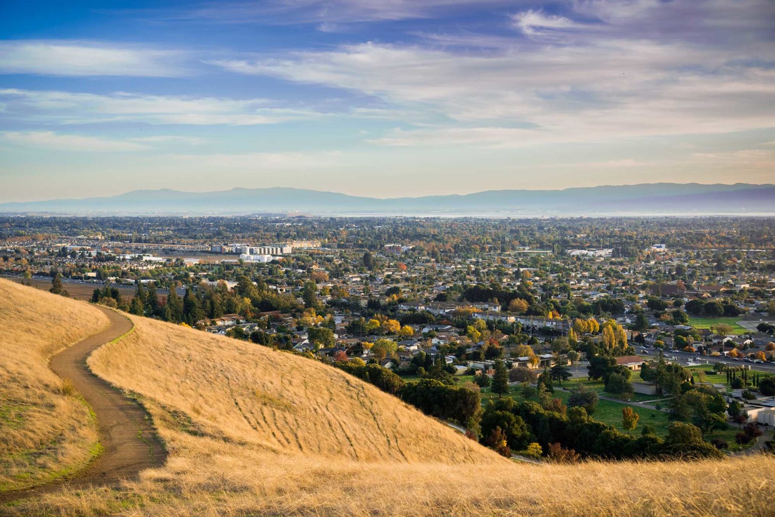 Example homepage imagery — an East Bay trail from Greenbelt Alliance's own photo library.